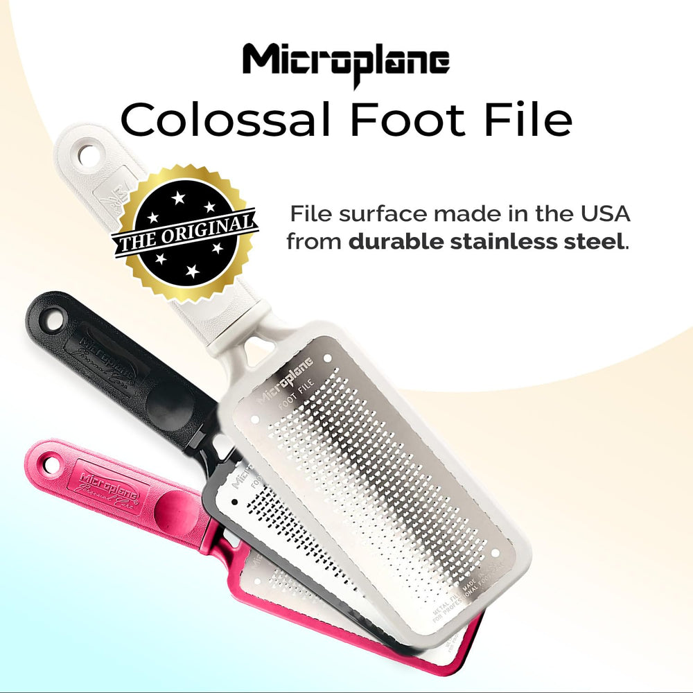 Microplane raspe-pied colossal micro-lames bi-directionnelles pour exfolier.