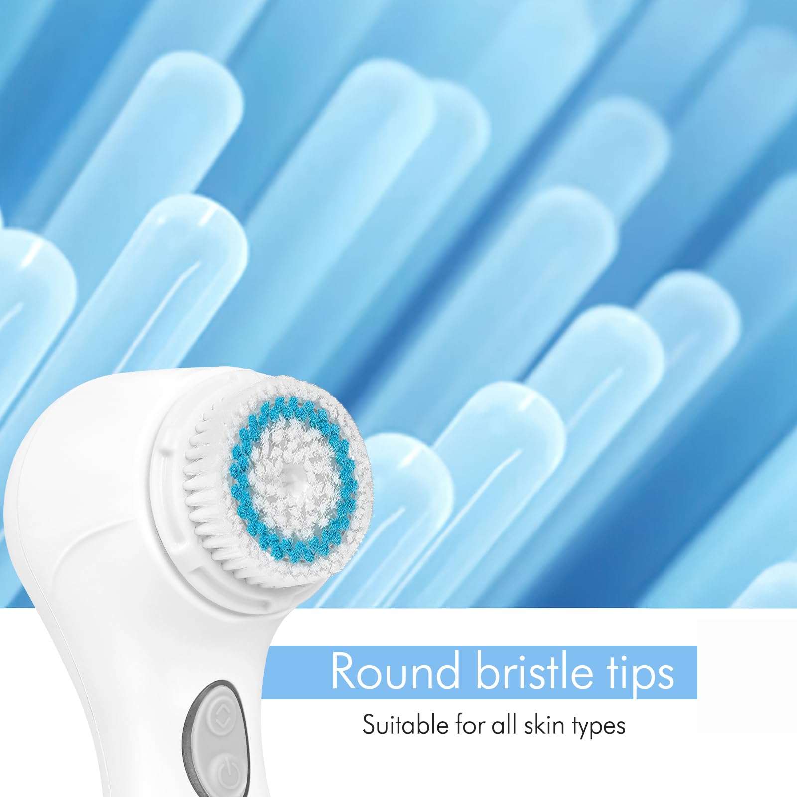 Microtree brosse visage – têtes de remplacement incluses pour la longévité