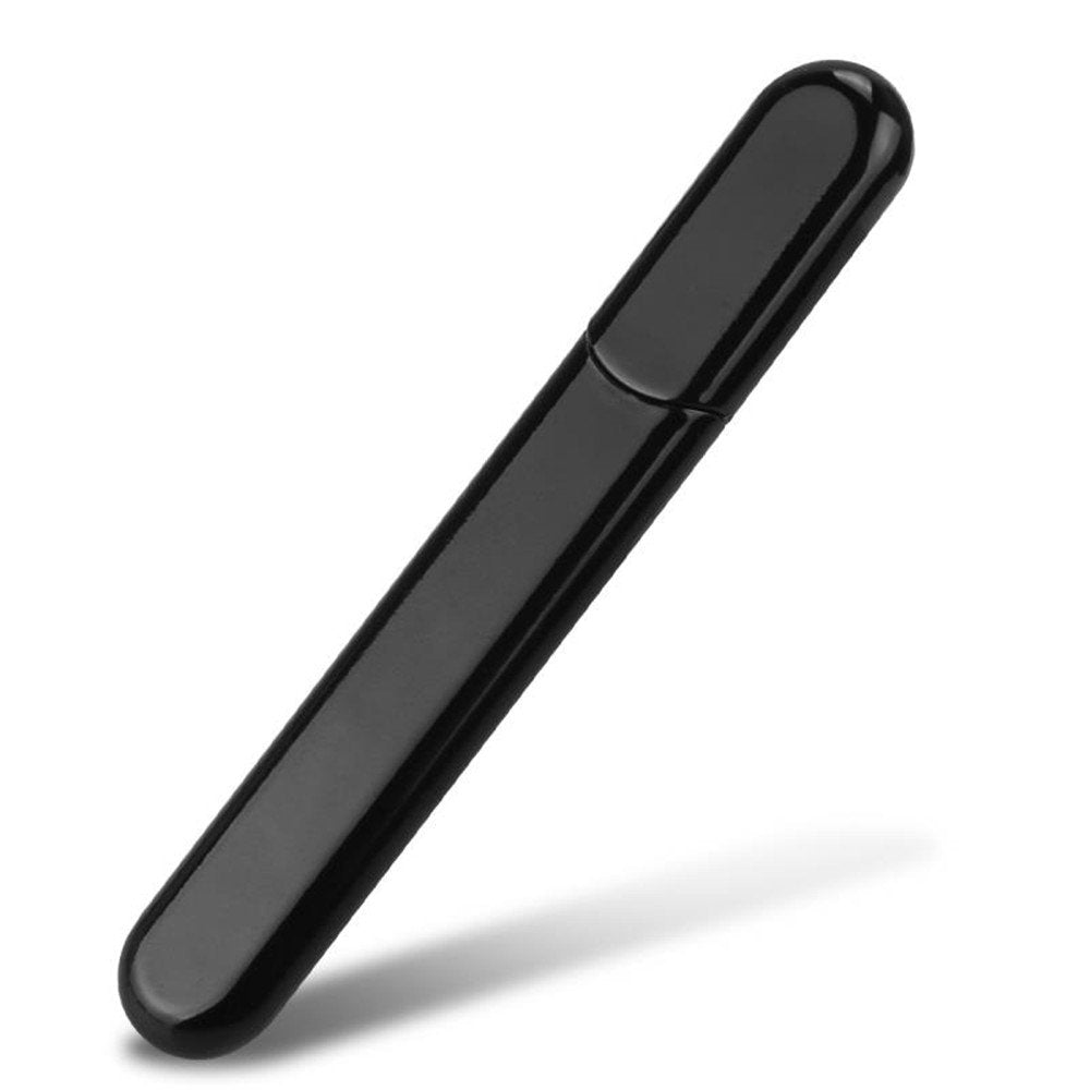MiDenso lime en verre etui: étui portable pour une manucure en déplacement.