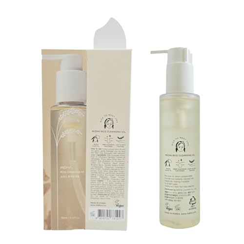 MIDHA huile nettoyante au riz – massage des mains pour éliminer le maquillage