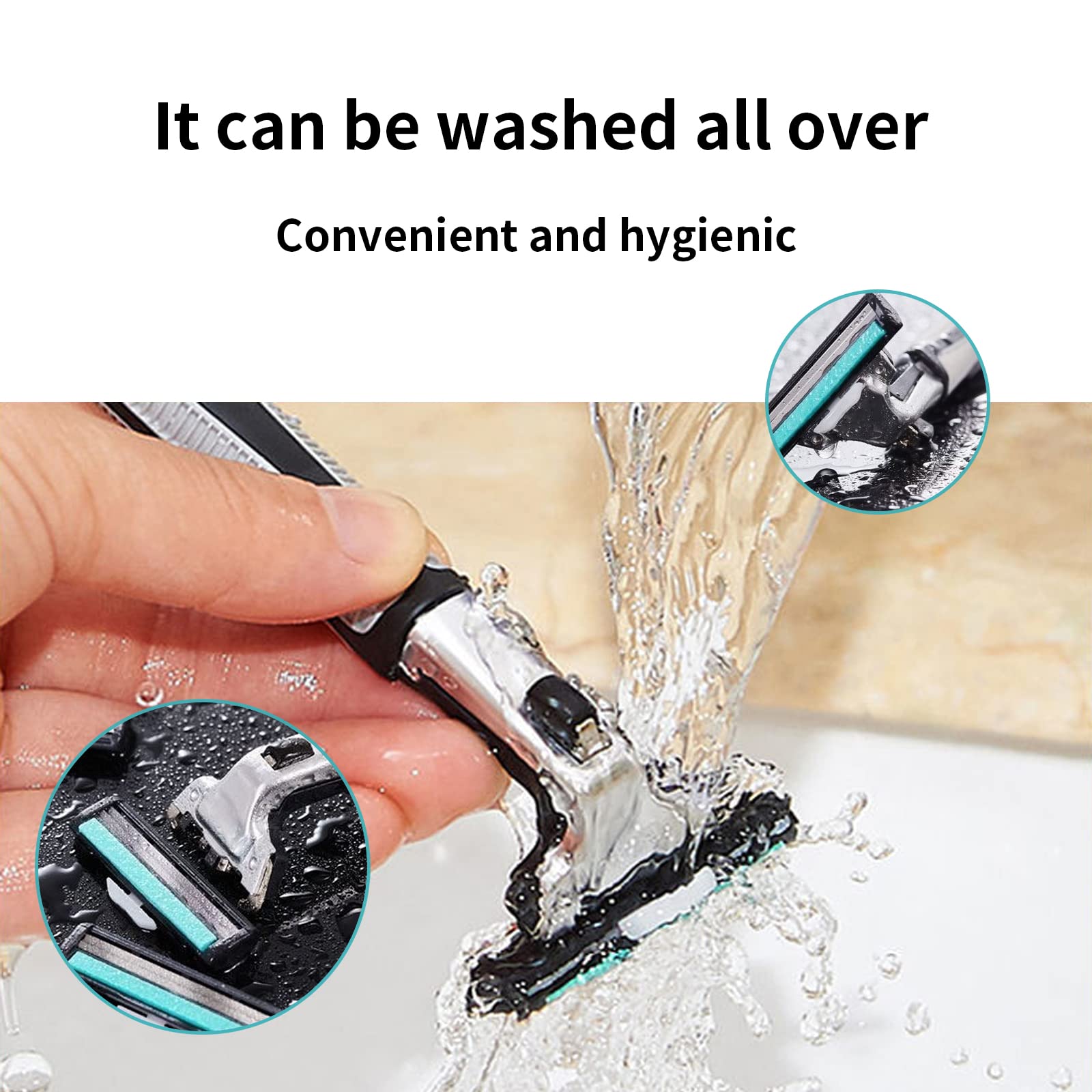 Nettoyage simple après rasage à l'eau pour la longévité.