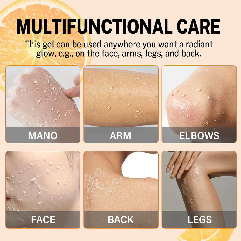 Miehoous gel exfoliant orange cible les points noirs et les impuretés.