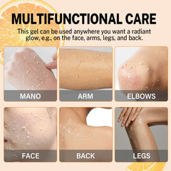 Miehoous gel exfoliant orange cible les points noirs et les impuretés.