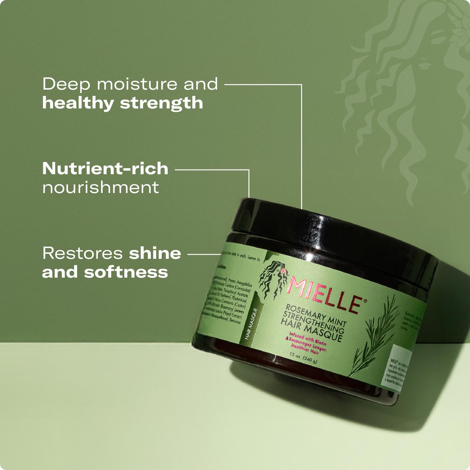 Mielle Après-shampoing, application généreuse racine à pointe