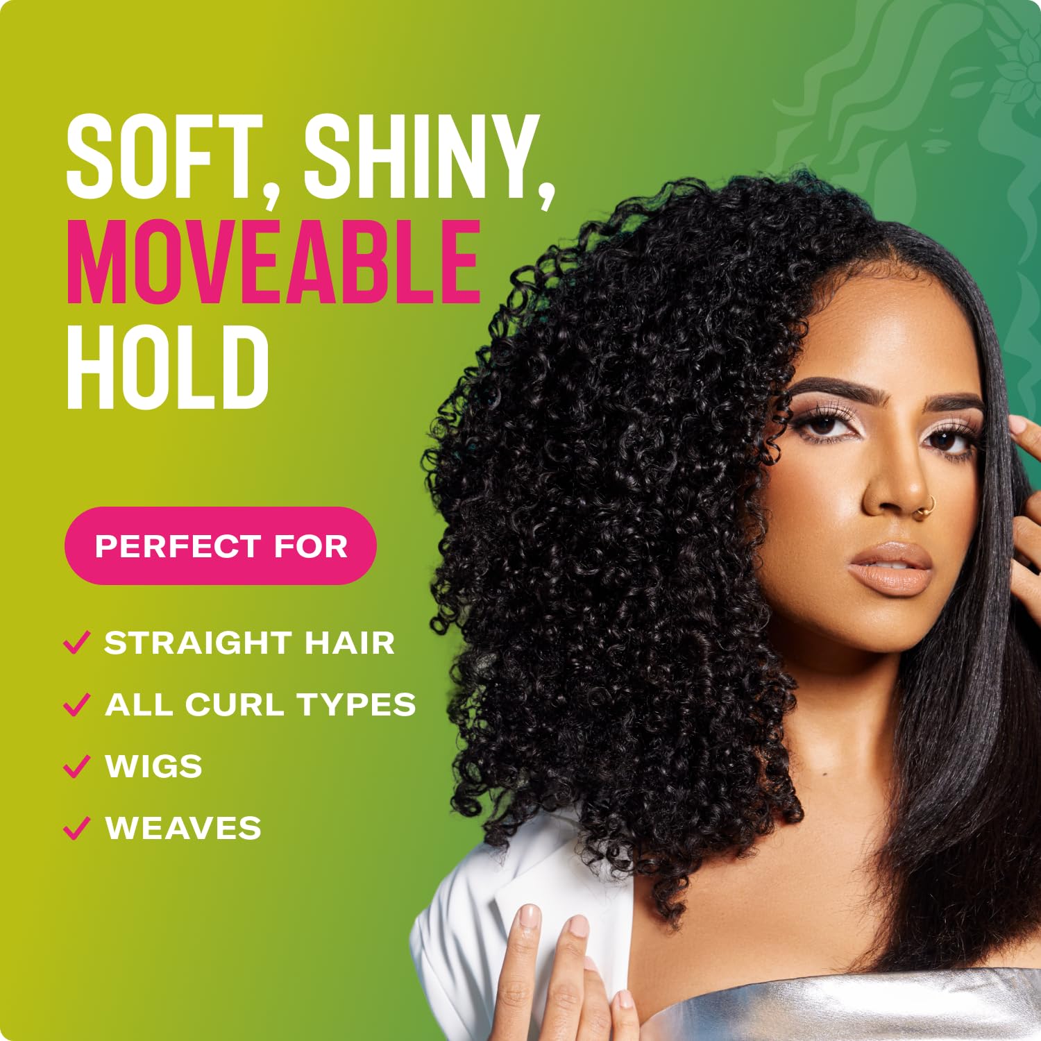 Curl definition with Mielle Avocado & Tamanu Curly Mousse in action
