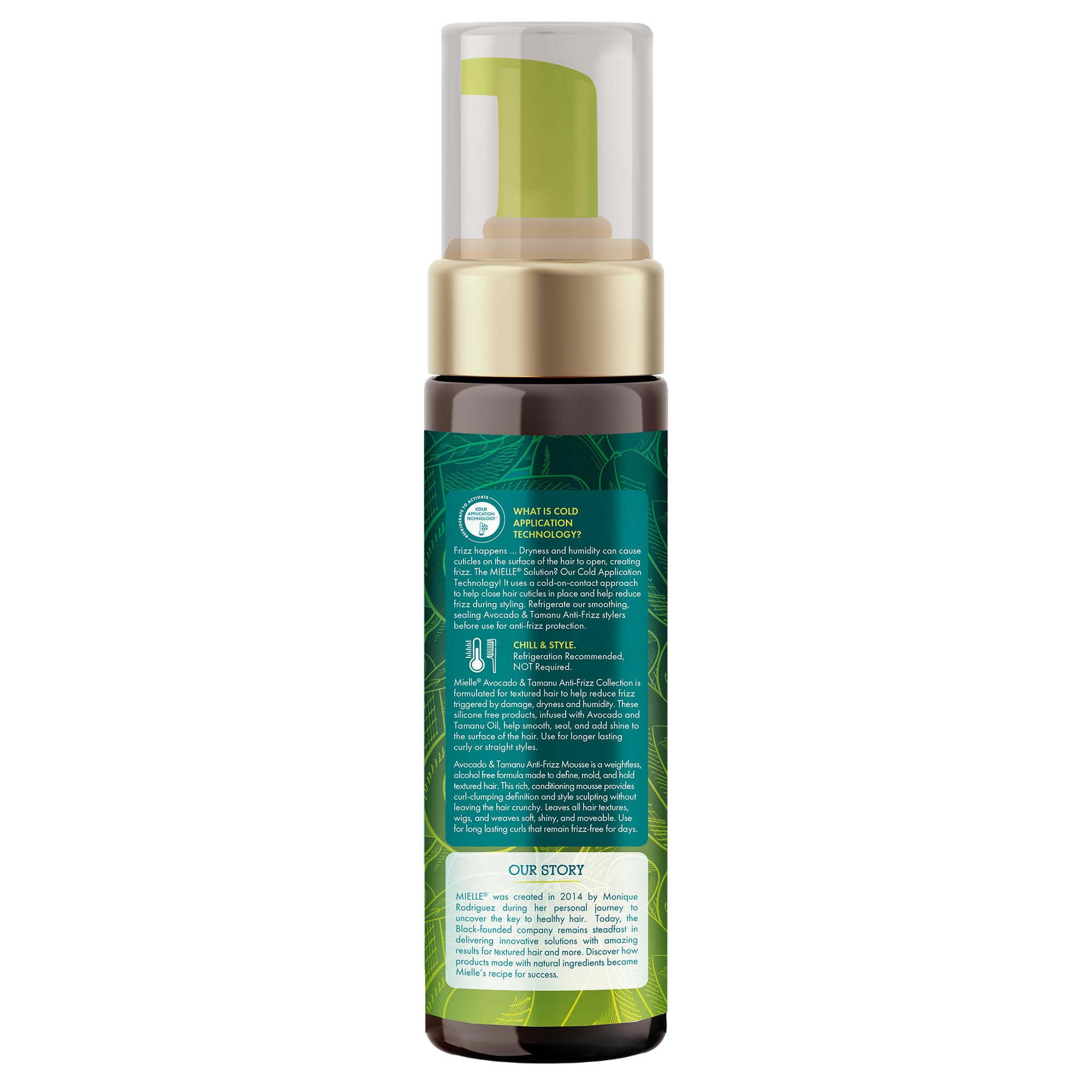 Fragrant shine after using Mielle Avocado & Tamanu Curly Mousse for shine