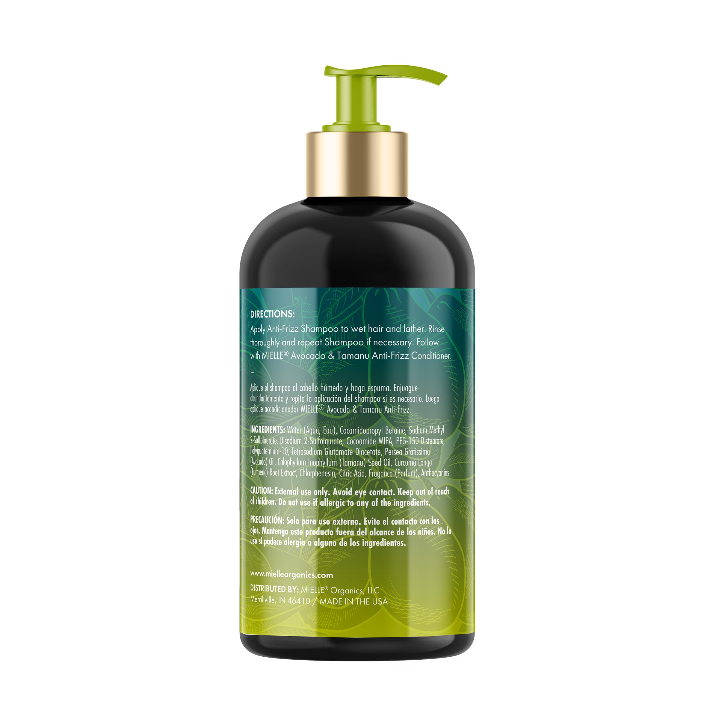 Shampoing Mielle Avocado Tamanu lavage doux et agréable