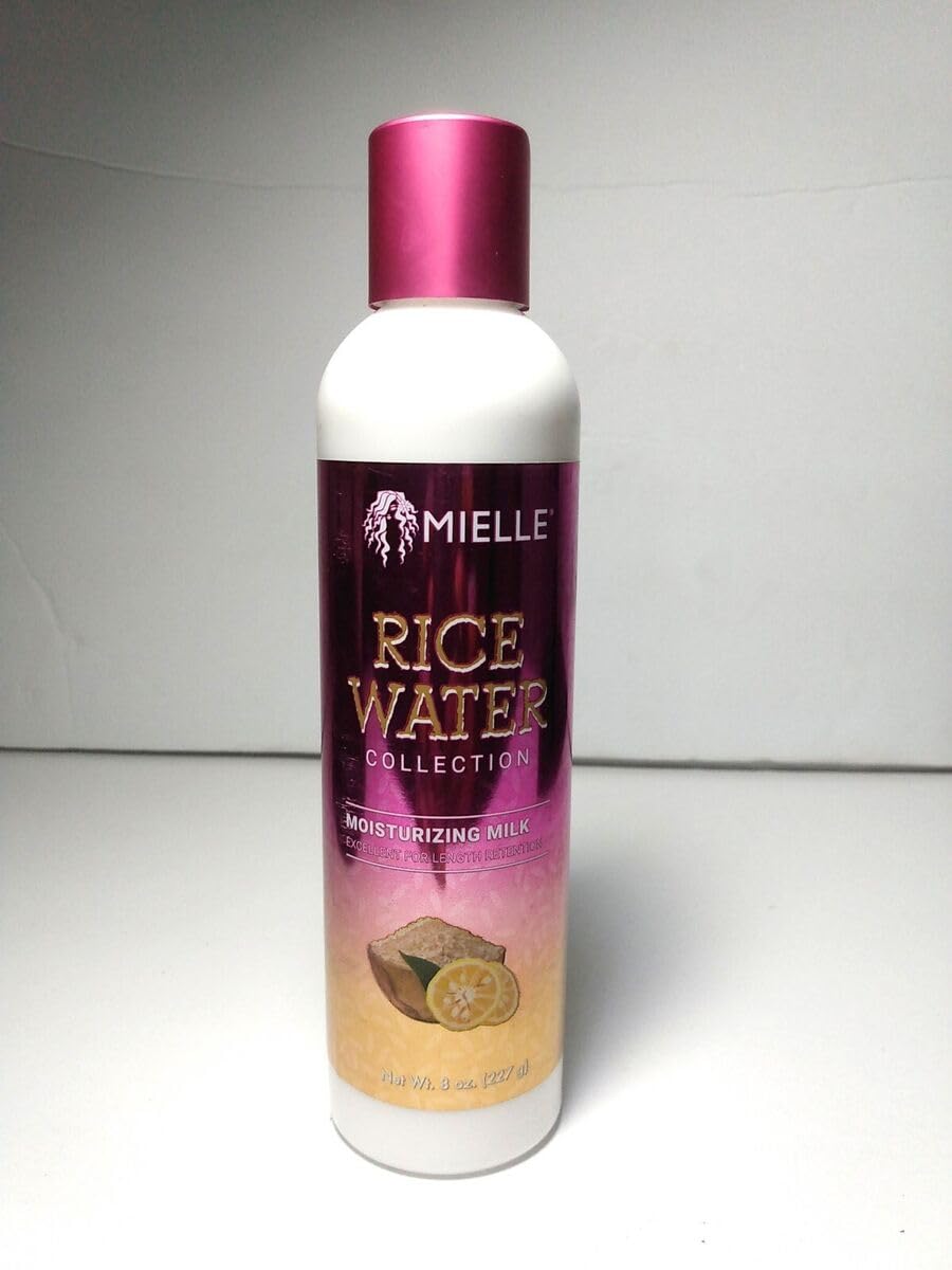 Mielle Eau de Riz – Brillance naturelle et douceur pour cheveux texturés après utilisation.