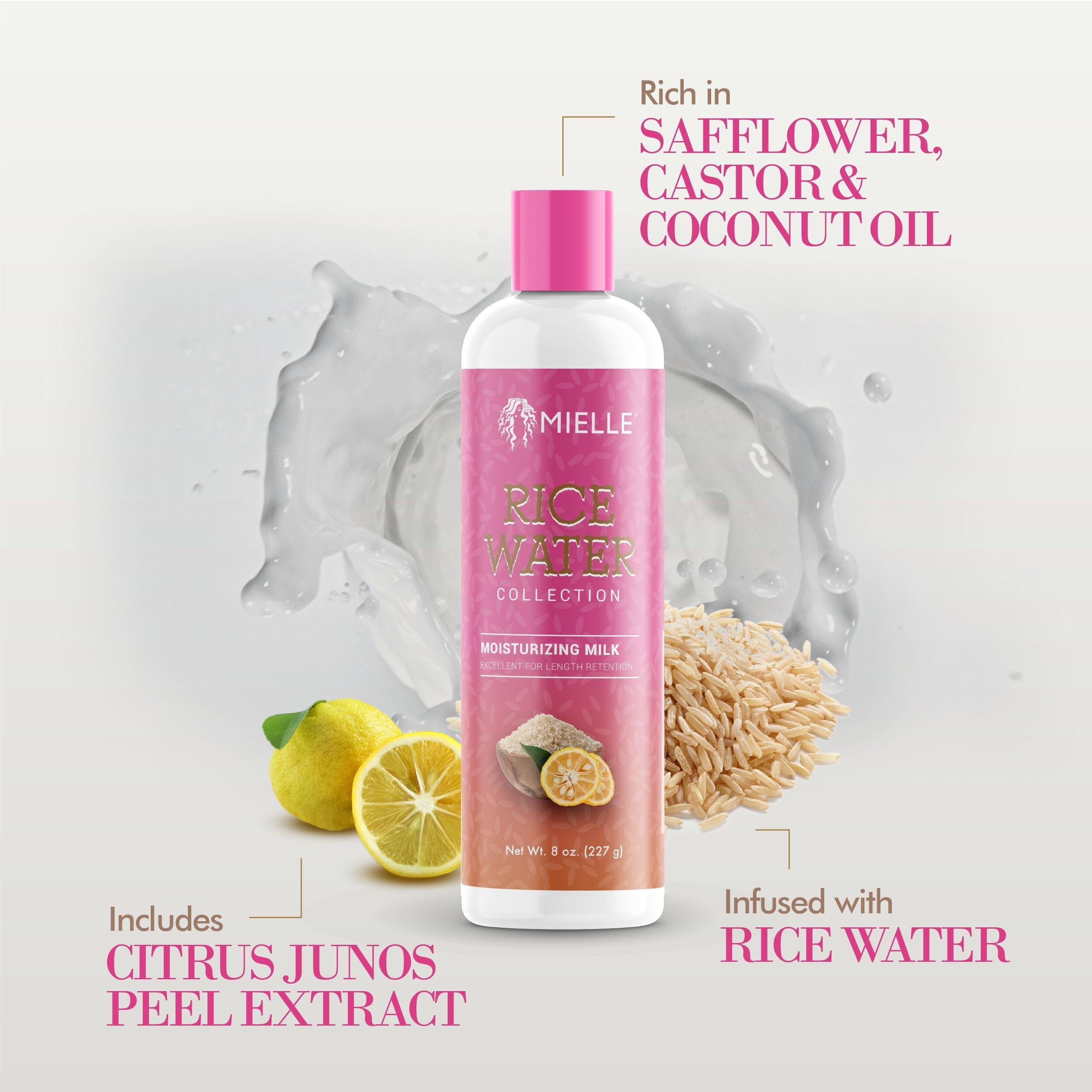 Mielle Lait Hydratant – Texture onctueuse qui revitalise boucles bouclées et frisés.