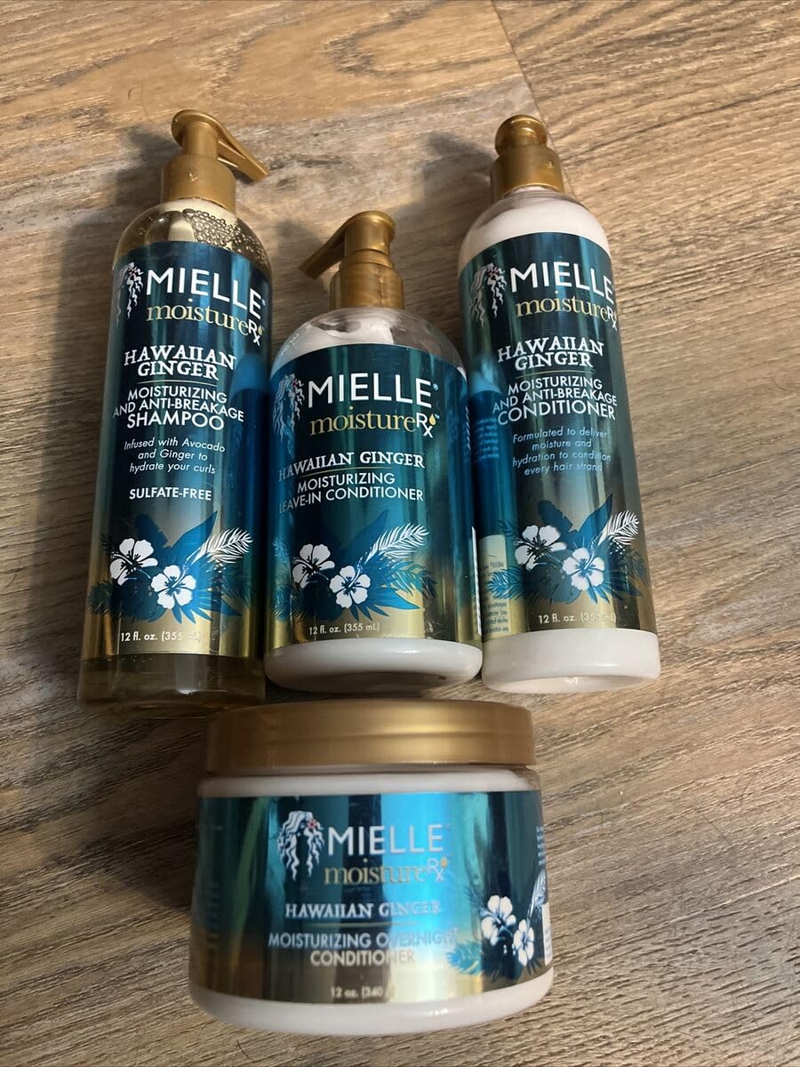 Mielle Organics Moisture RX Hawaiian Ginger – application sur cheveux, aide potentielle à réduire la casse.