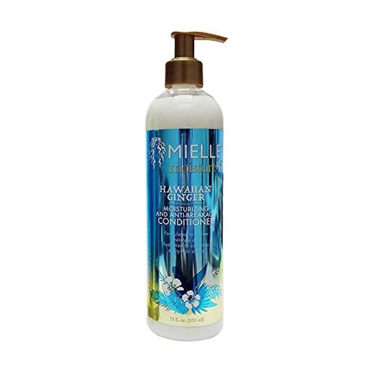 Mielle Organics Moisture RX Hawaiian Ginger – bouteille en gros plan, hydratation profonde possible.