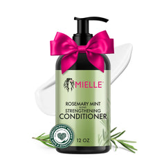 Bouteille Mielle Organics romarin-menthe, conditionneur rafraîchissant pour le cuir chevelu.