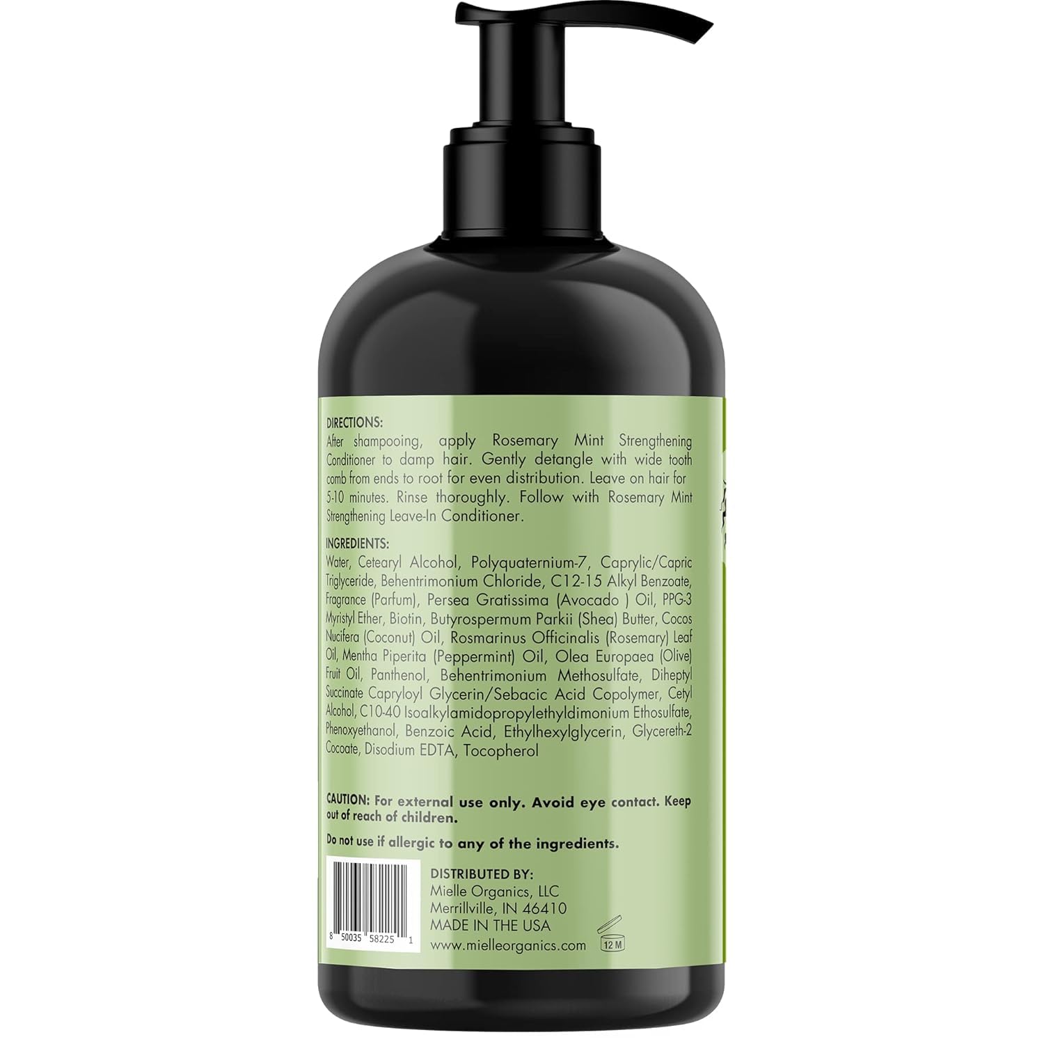 Hydratation intense apportée par le conditionneur Romarin Menthe