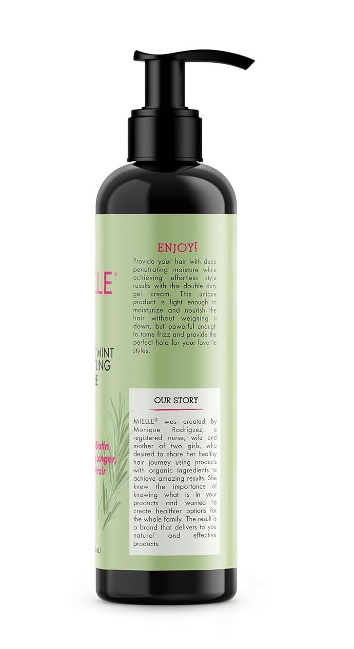 Mielle Organics romarin-menthe offre un parfum mentholé rafraîchissant.