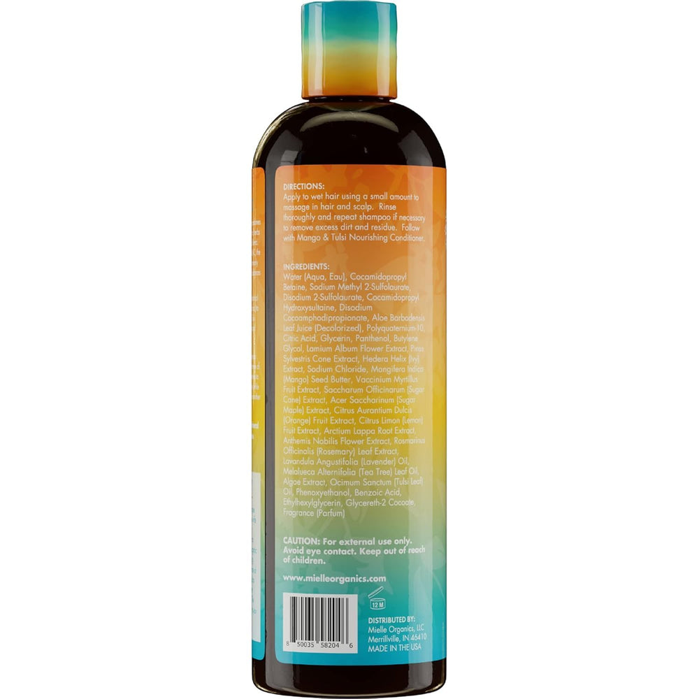 Utilisation quotidienne avec l’après-shampoing Mango et Tulsi.