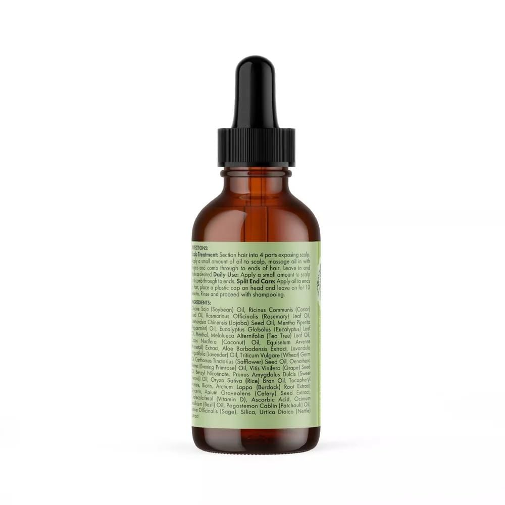 Mielle Organics Romarin Menthe : massage cuir chevelu pour apaiser et revitaliser