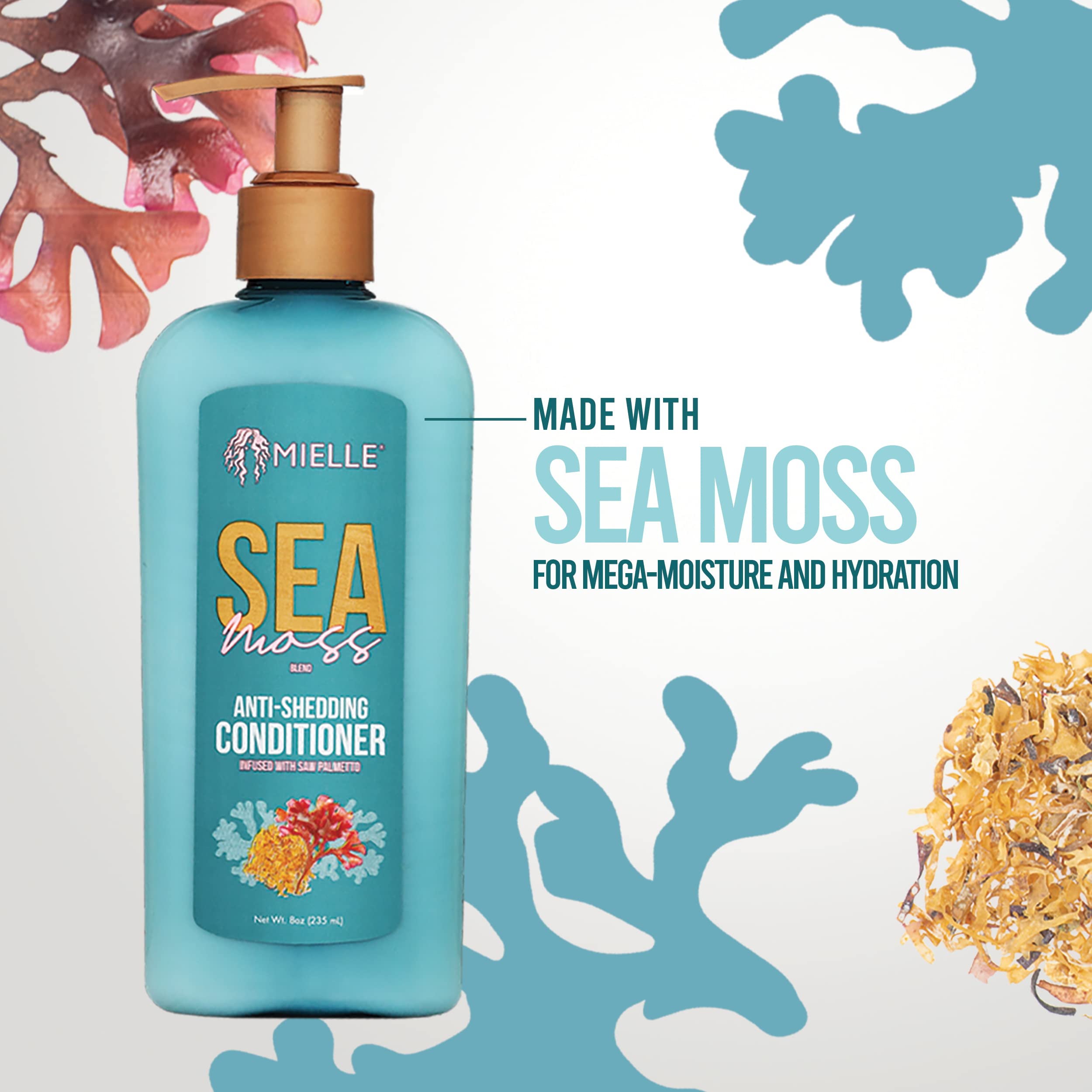 Mielle Organics Sea Moss Cheveux Hydrates : cheveux plus souples et faciles à coiffer.