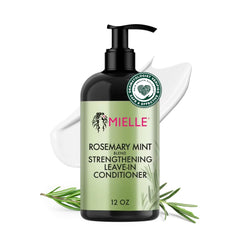 Mielle Organics Soin sans rinçage Menthe-Romarin, hydratation légère pour boucles.
