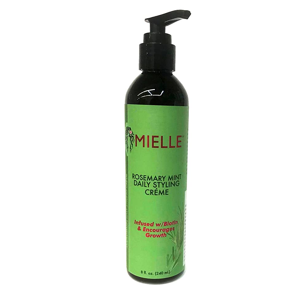 Gel pour les bords Romarin Menthe, pot, lisse les contours et assure une chevelure nette.