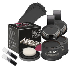 Poudre ombrage Mifeloy pour racines noires, couverture rapide et naturelle.
