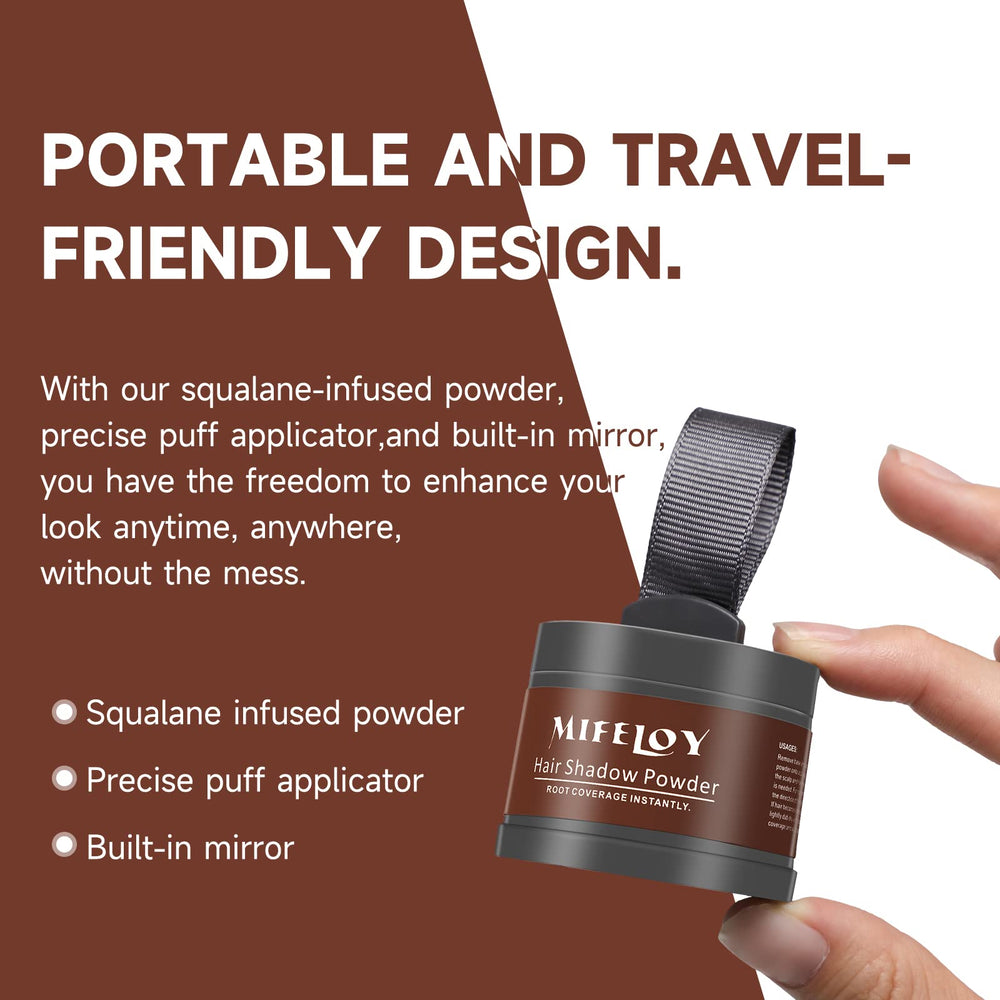 Poudre Mifeloy avec miroir inclus, application rapide et pratique.