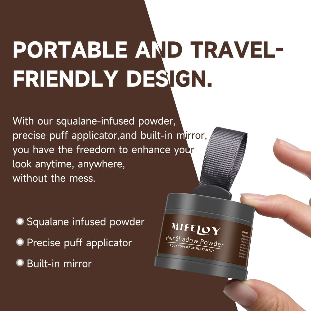 Poudre Mifeloy avec miroir, application précise sur place.