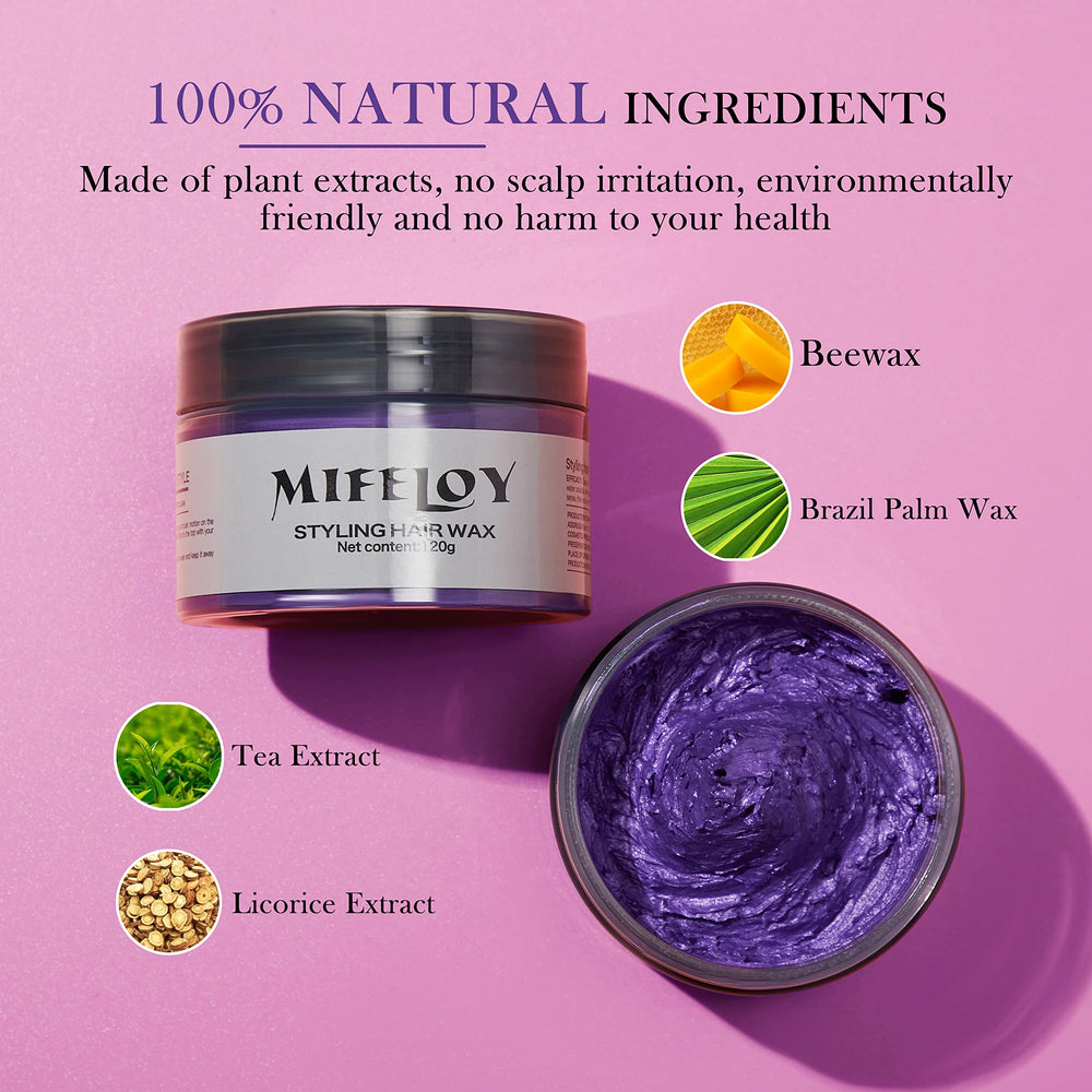 Mifeloy texture creme teinture violet montre texture onctueuse et application facilitée.