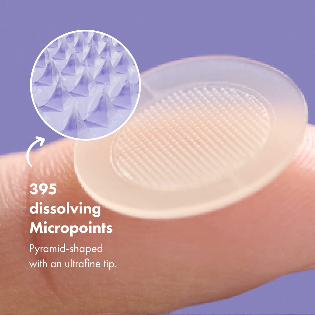Micropoints se dissolvant dans la peau pour une action concentrée.