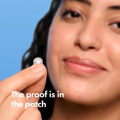 Mighty Patch Mini en action, absorption rapide des impuretés.