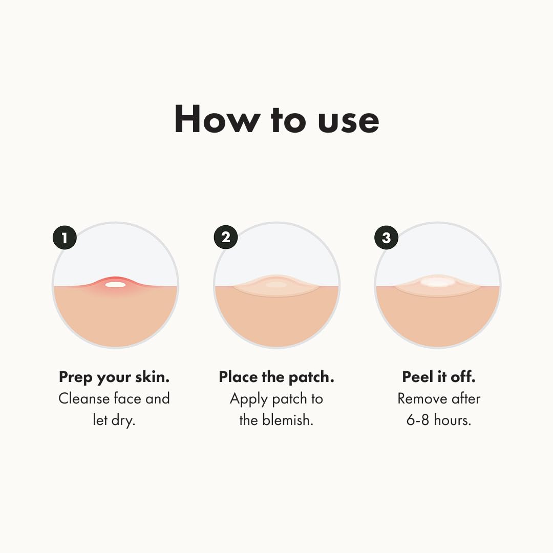 Mighty Patch Original ready for bedtime routine on clean skin.