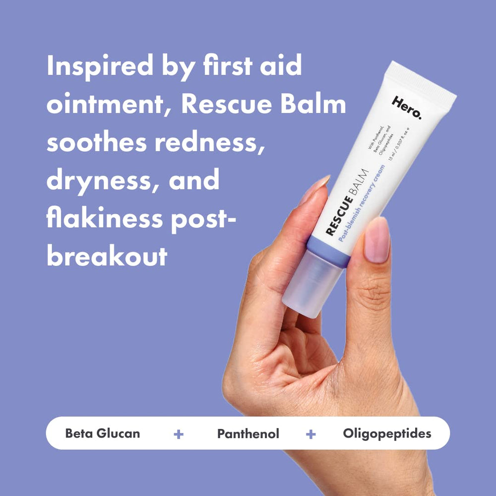 Mighty Patch Rescue Balm - application matin et soir pour récupération post-imperfection.