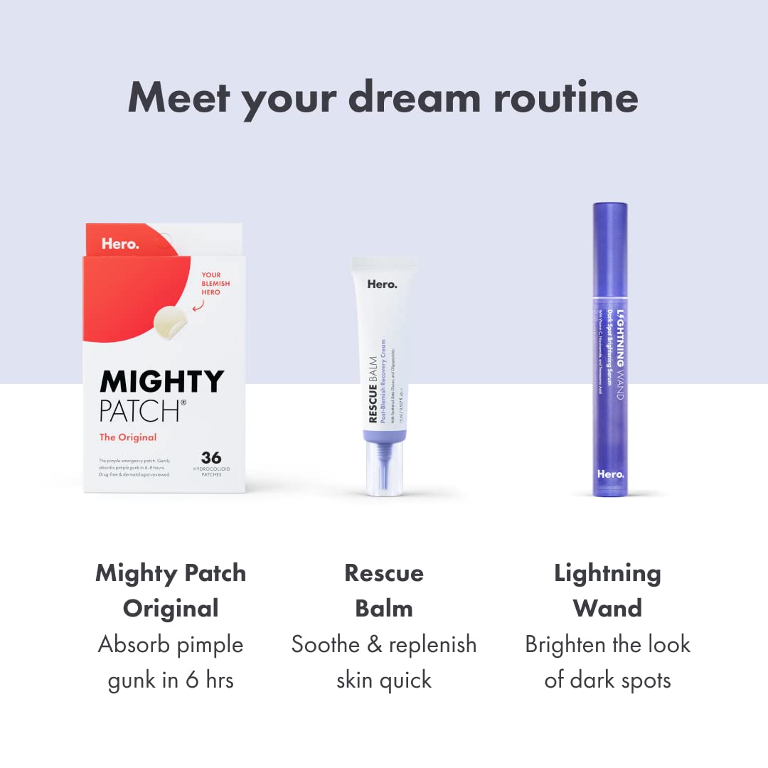 Mighty Patch Rescue Balm - usage post-imperfection pour calmer et régénérer la peau.