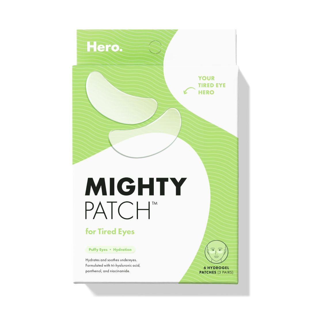 Mighty Patch pour les Yeux Fatigués, patch hydrogel apaisant pour un regard frais.