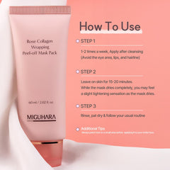MIGUHARA Rose Collagen : collagene hydrolyse soutient l'élasticité et la clarté.