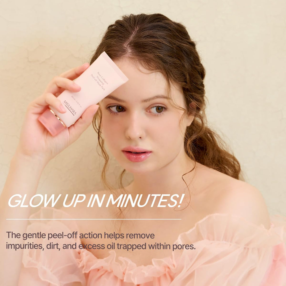 MIGUHARA Rose Collagen : format 60 ml pratique à emporter et ranger.