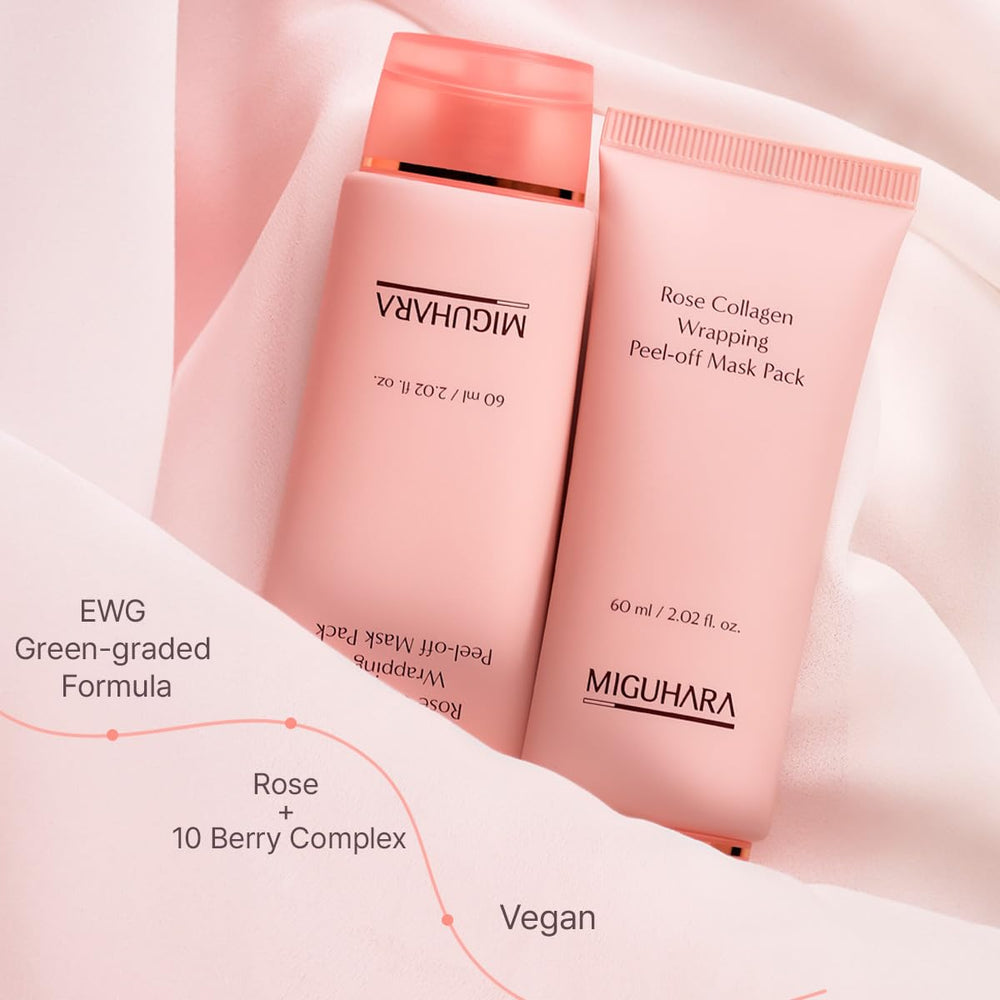 MIGUHARA Rose Collagen : masque adapté à tous types de peau pour une routine douce.