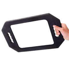 MIHAGUTY Miroir à main rectangulaire haute définition, clarté pour les détails.