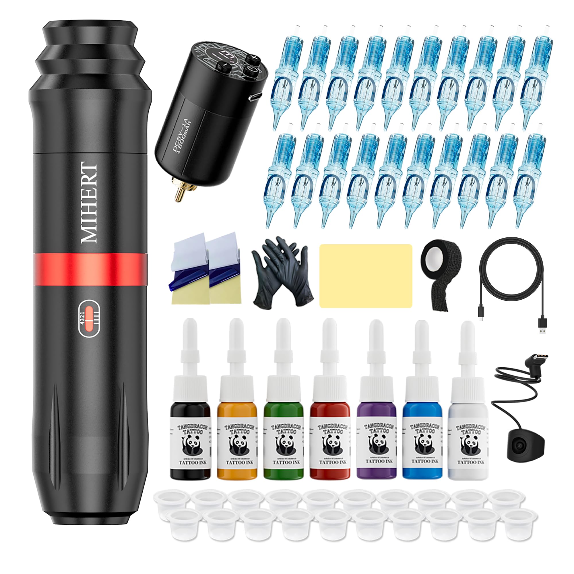 Kit MIHERT tatouage complet prêt à démarrer votre apprentissage.