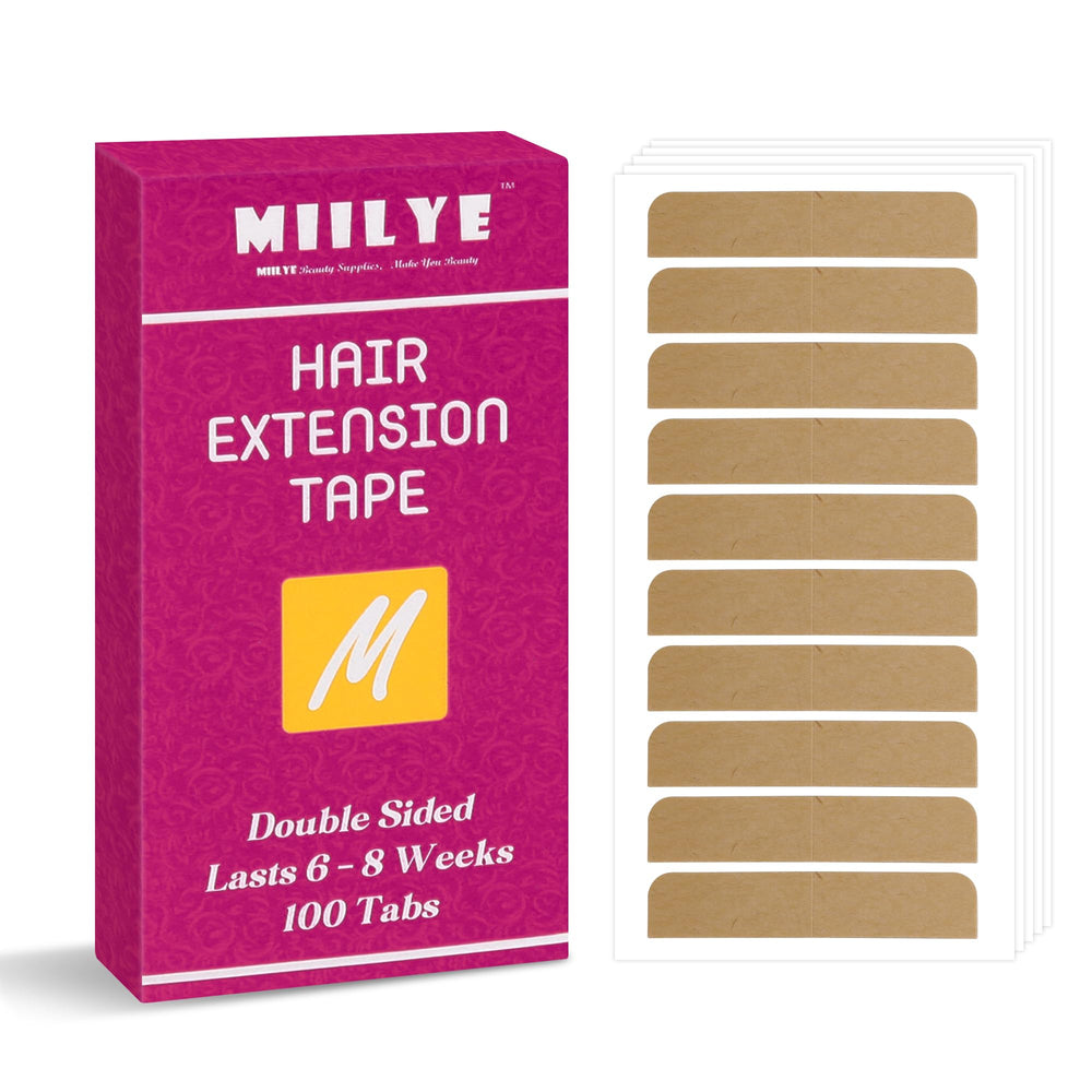 MIILYE pastilles adhésif extension cheveux 100 : tenue durable et discrète sous les cheveux.