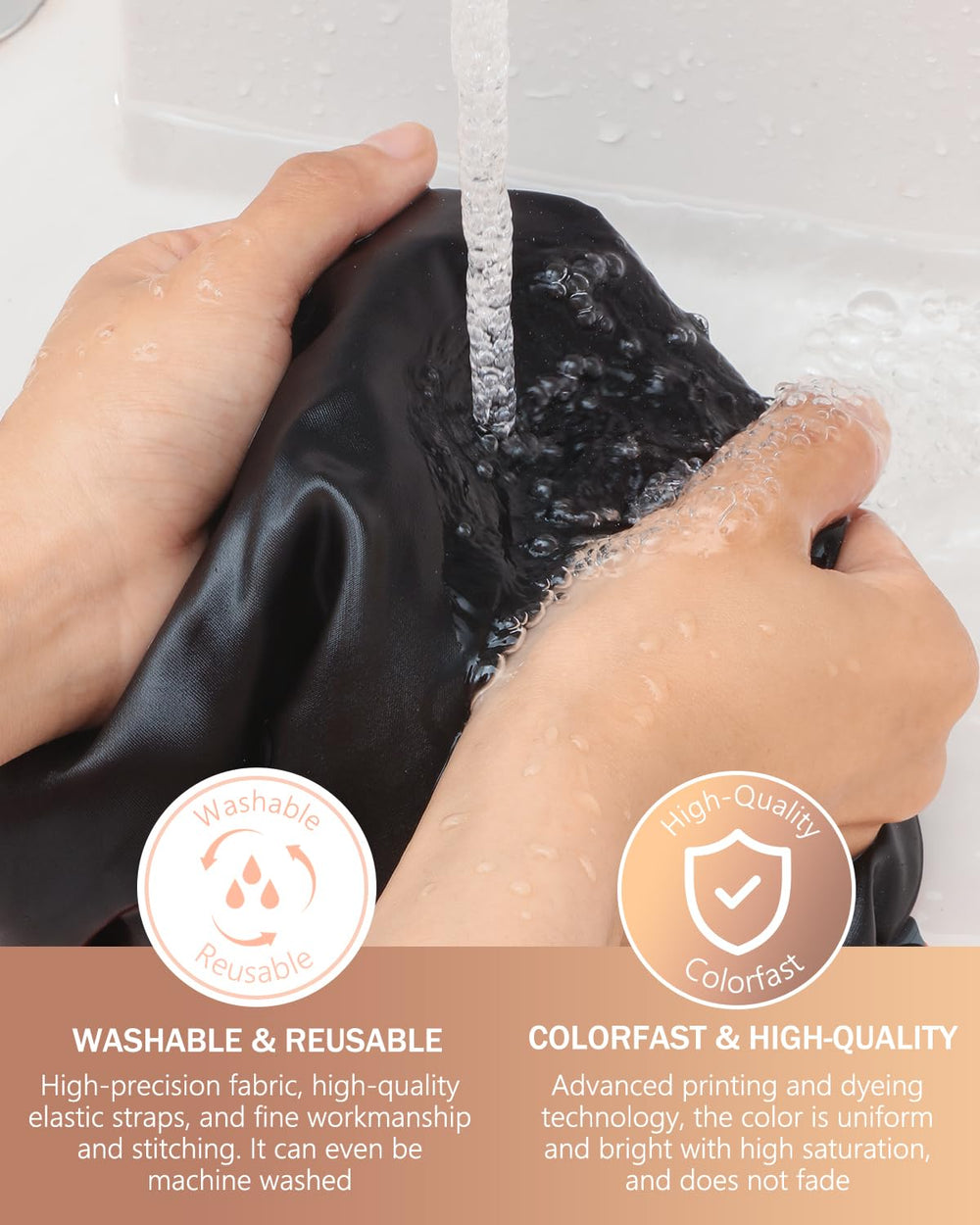 mikimini bonnet-douche-lavable-en-machine, durable et économique.