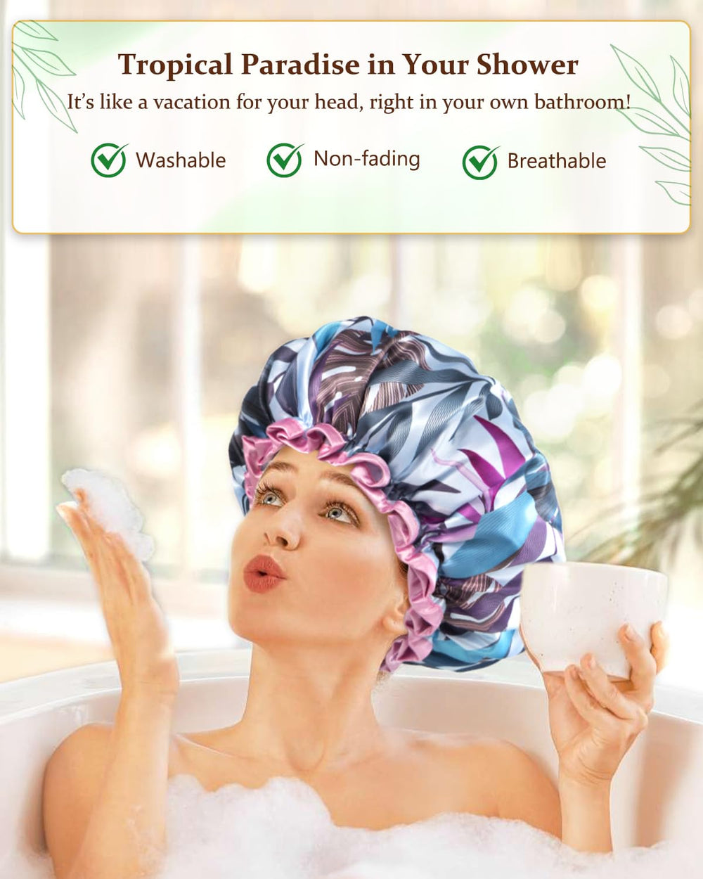 mikimini cap-douche spa-06: parfait pour spa et soins capillaires à domicile.