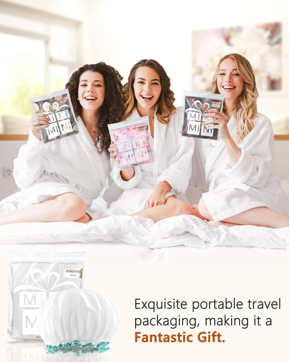 Parfait pour masques capillaires à domicile avec le chapeau mikimini.