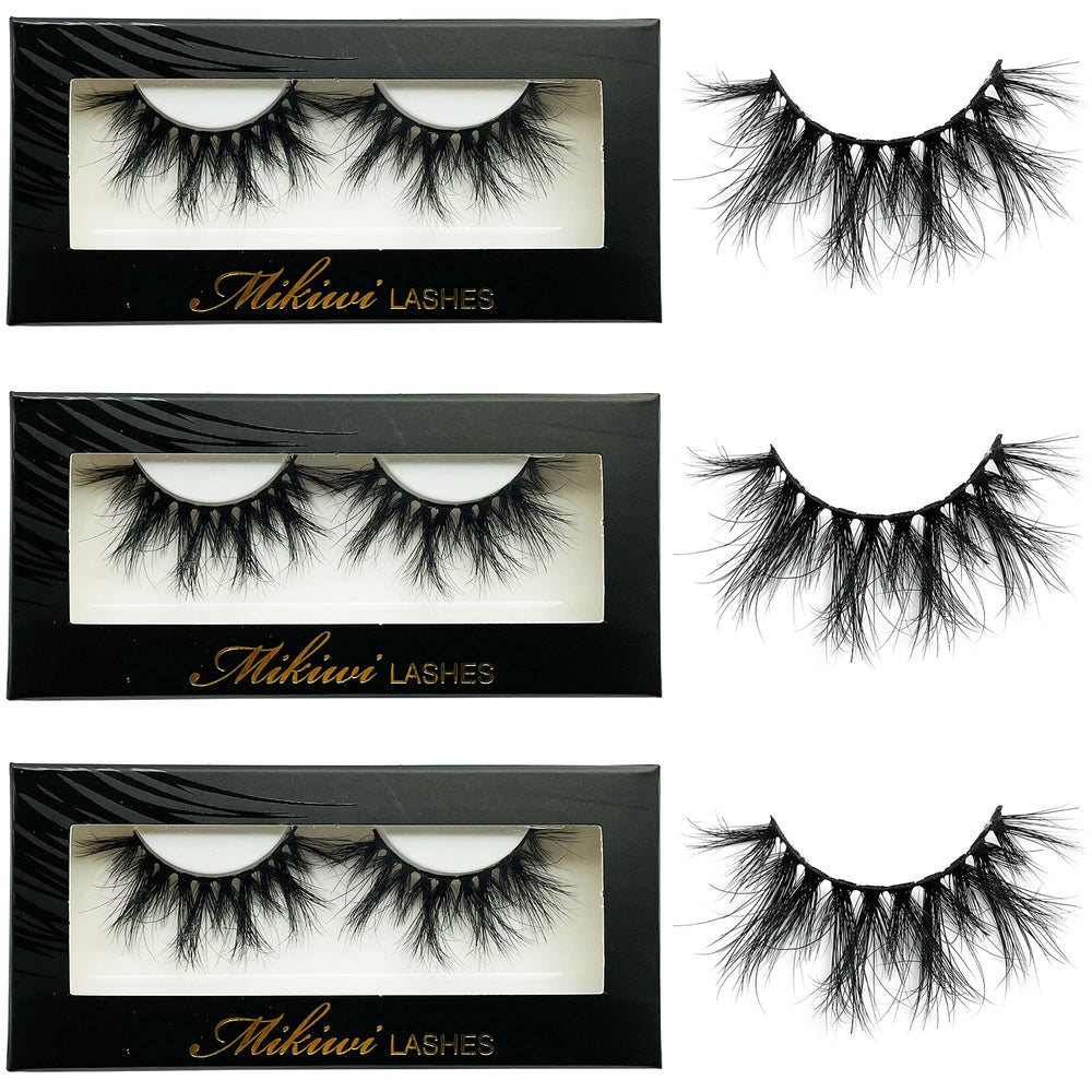 Cils Mikiwi 5D, longueur 20–22 mm pour un effet allongé.