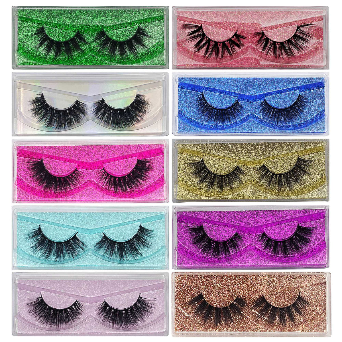 Cils faux MIKIWI, 10 paires 12-20 mm, regard naturel et volumineux.