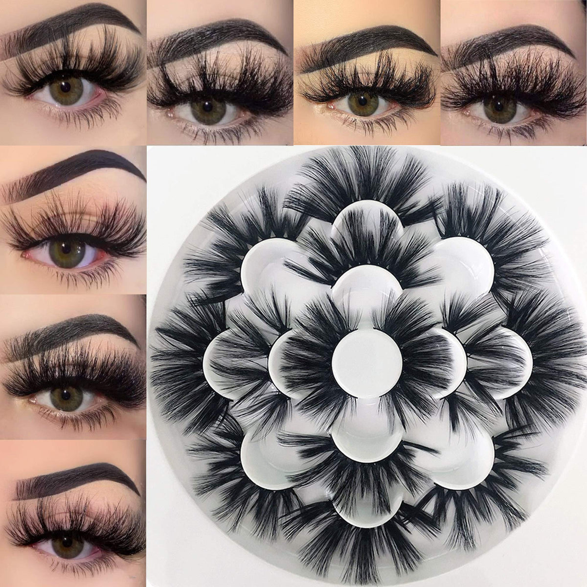 Cils faux vison Mikiwi 25mm dramatiques pour un regard intense et durable.