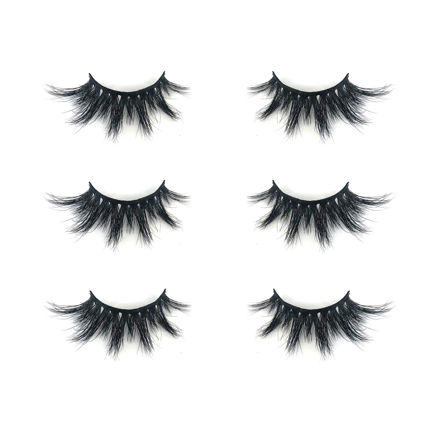 Mikiwi cils mink 3D D384-3 détail plumeux pour volume naturel.