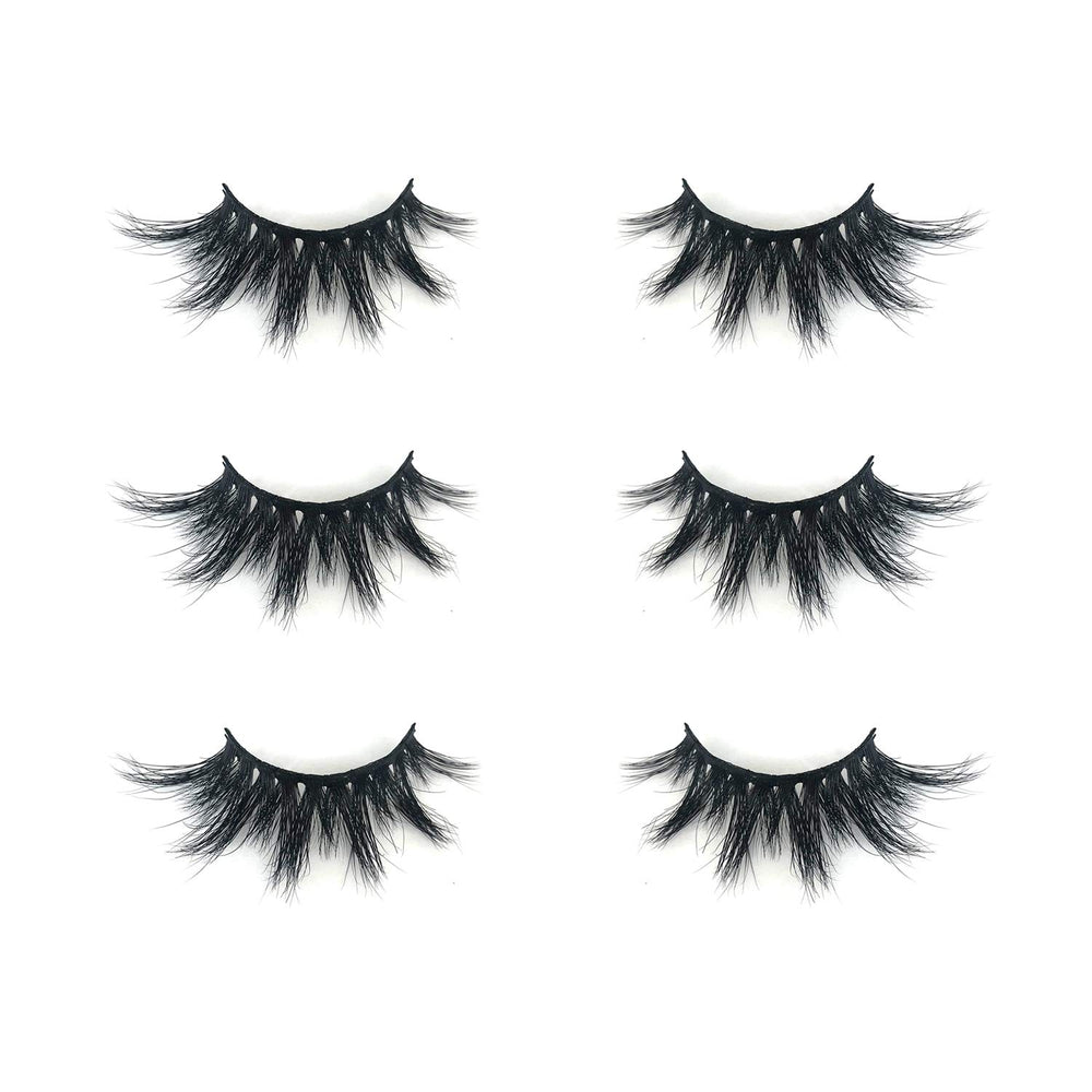 Mikiwi cils mink 3D D384-3 détail plumeux pour volume naturel.