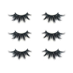 Mikiwi cils mink 3D D384-3 détail plumeux pour volume naturel.