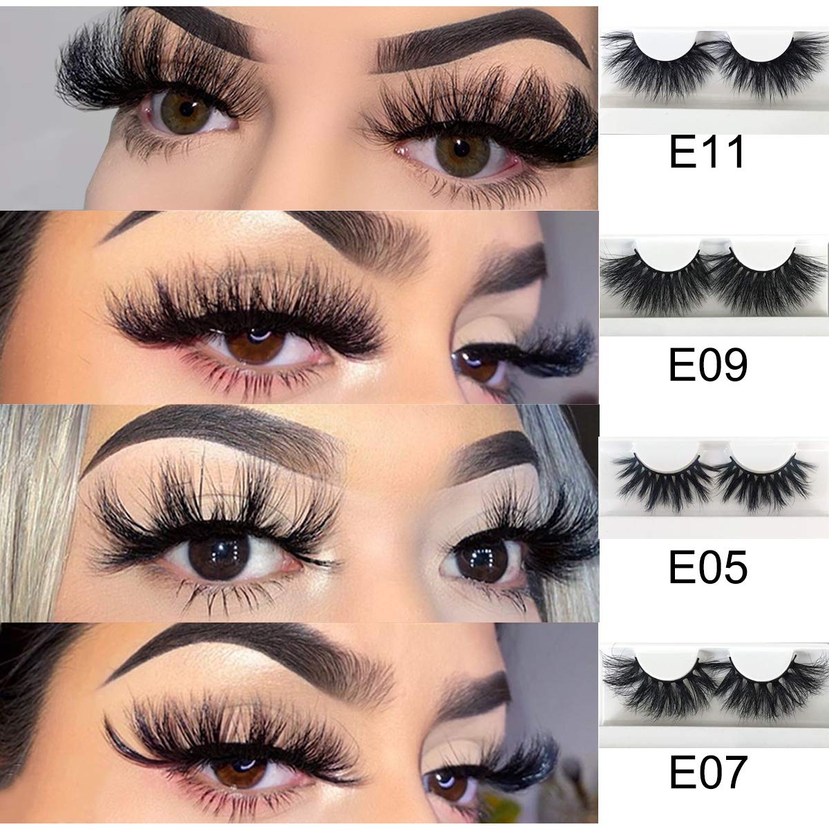 Cils Mikiwi vison 5D dramatiques pour un regard spectaculaire.
