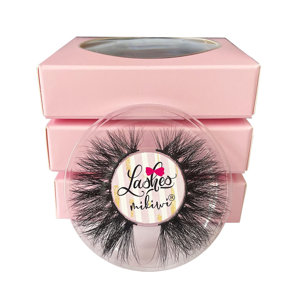 Les cils vison Mikiwi D327, 3 paires, pour un regard intense et longue tenue.